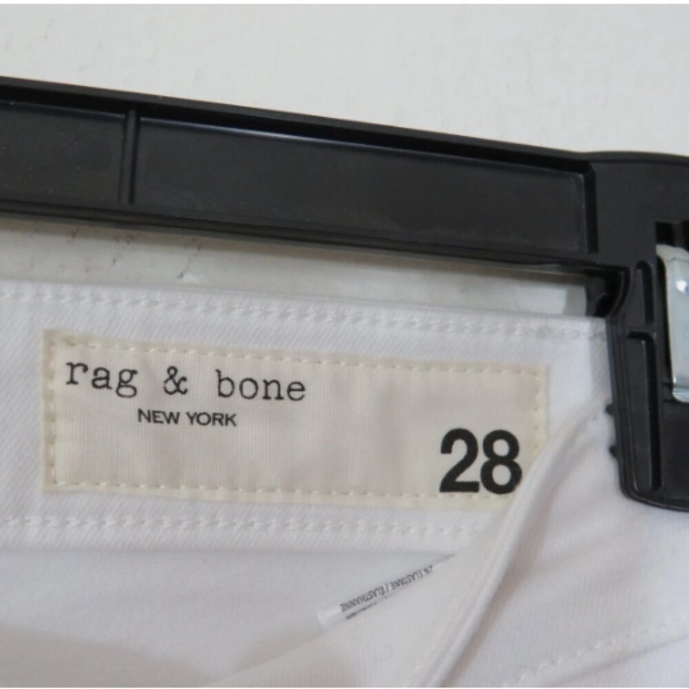 Rag & Bone Size 28 Casey High Rise Ankle Flare White Stretch Jeans NEW $225 - Picture 2 of 4